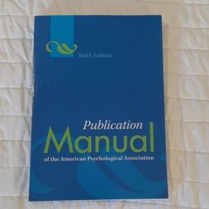 Publication Manual of the American Psychological